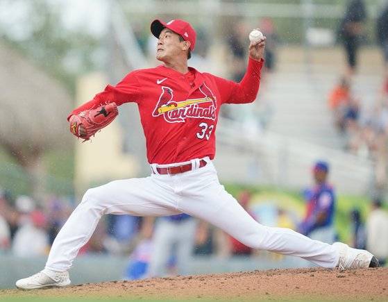 김광현은 2월 시범경기에서 4경기에 등판, 8이닝 무실점 쾌투를 선보였다. [연합뉴스]