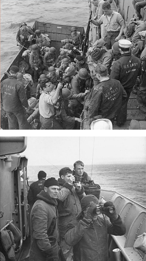 제2차 세계대전 당시 N1 덱 재킷의 초기형을 입고 있는 해군 수병(상)과 네이비실 대원(하). /출처= ⓒstandardandstrange.com