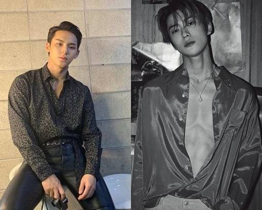 NCT 재현(오른쪽), 세븐틴 민규(왼쪽). 사진=인스타그램 갈무리
