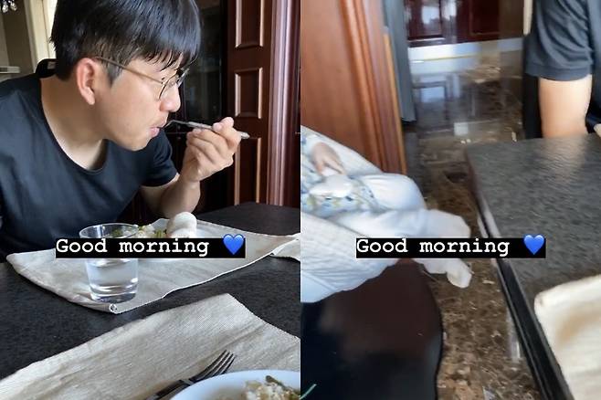 ▲ 박주호와 진우 군(왼쪽부터). 출처ㅣ안나 SNS