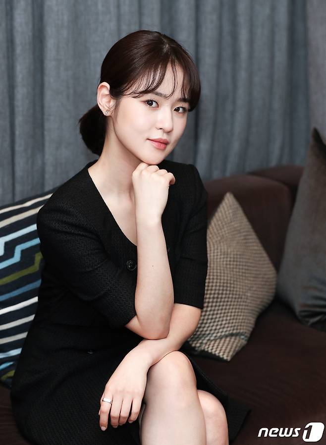 JTBC 드라마 '부부의 세계'에서 열연한 심은우가 26일 뉴스1과 인터뷰에서 앞서 포즈를 취하고 있다. 2020.5.26/뉴스1 © News1 김진환 기자