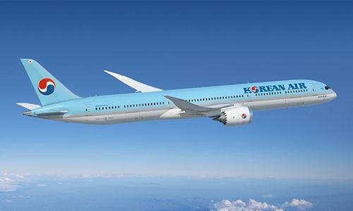 대한항공의 B787이 비행을 하고 있다. 대한항공 제공