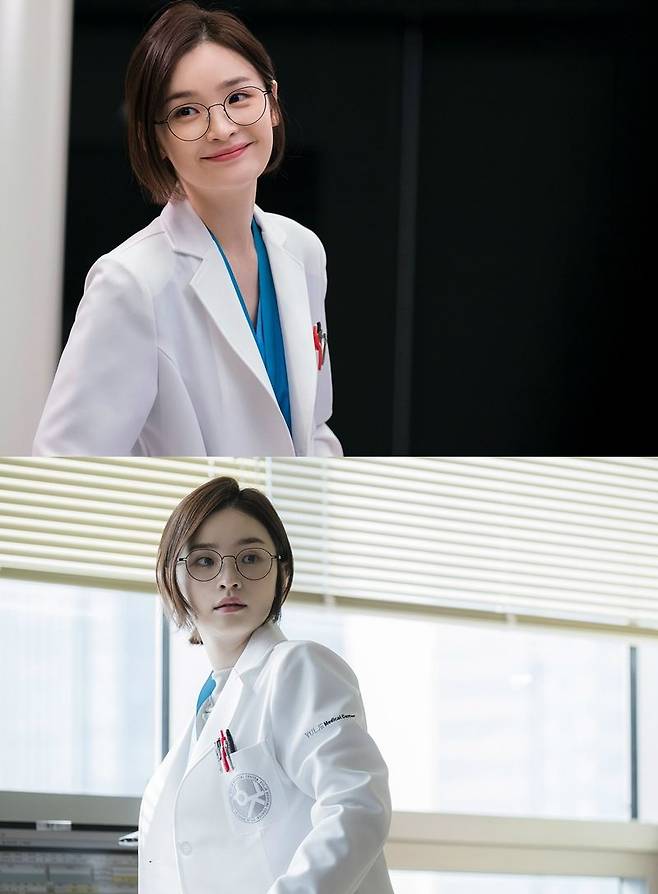 전미도는 율제병원 붙박이로, 후배들의 존경을 한 몸에 받는 신경외과 조교수 채송화 역을 맡았다. (사진=tvN 제공)