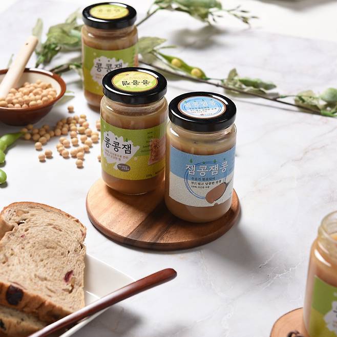 건강선생의 콩잼 '콩콩잼'과 '잼콩잼콩', 출처: 건강선생