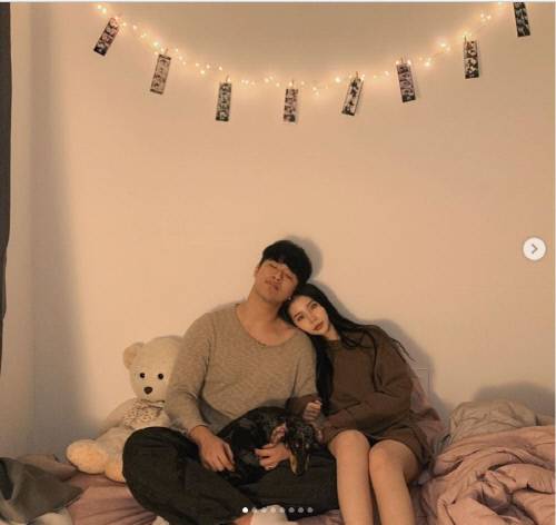 가수 오반(왼쪽)과 그의 여자친구. 출처|오반 개인 SNS