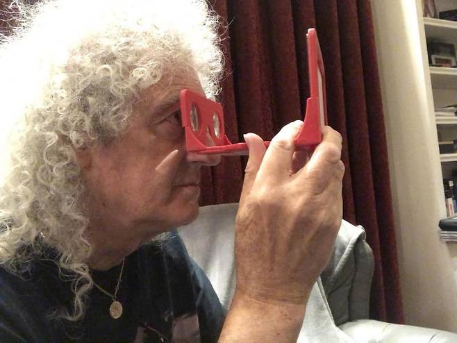 입체이미지 제작에 참여한 퀸 기타연주가 브라이언 메이 [Brian May 제공/ 재판매 및 DB 금지]