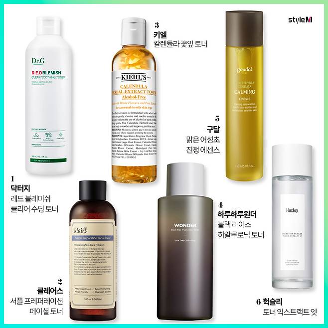 /사진제공=닥터지, 클레어스, 키엘, 하루하루원더, 구달, 헉슬리