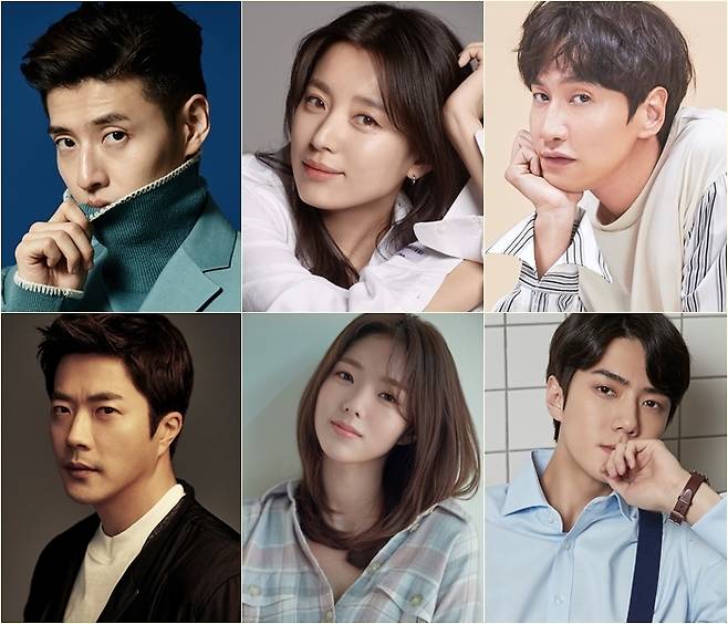 강하늘 한효주 이광수 세훈 채수빈 권상우(왼쪽 위부터 시계 방향) / 제공=각 소속사, 롯데 엔터테인먼트 © 뉴스1