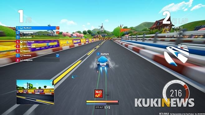 '카트라이더:드리프트'는 전작과 달리 속도감에 상당히 신경을 썼다.