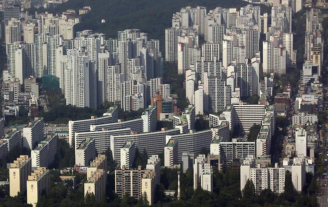 서울 강남권 아파트 단지 전경. /사진제공=뉴시스