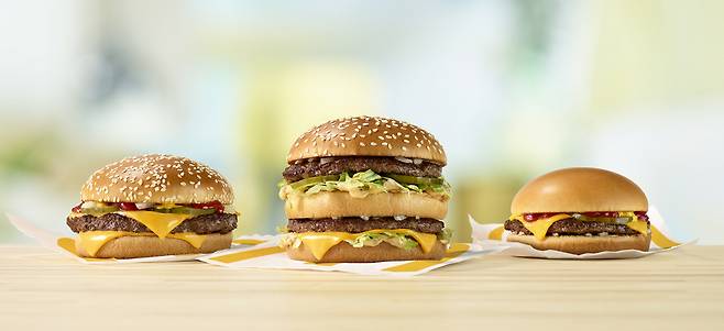 '베스트버거'가 도입된 맥도날드 대표 버거 제품 [제공=한국맥도날드]