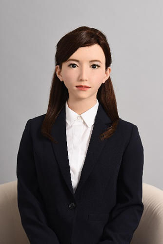 일본에서 개발된 로봇 ‘에리카’가 일본 방송국 아나운서로 ‘데뷔’했을 당시의 모습