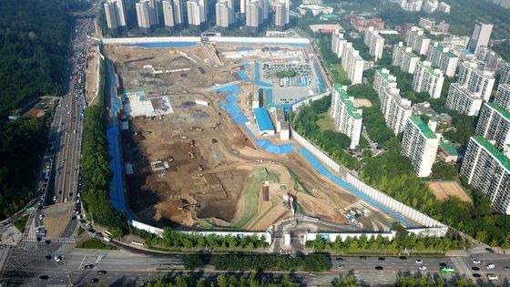 서울 강남지역 재건축 공사 현장. [중앙포토]