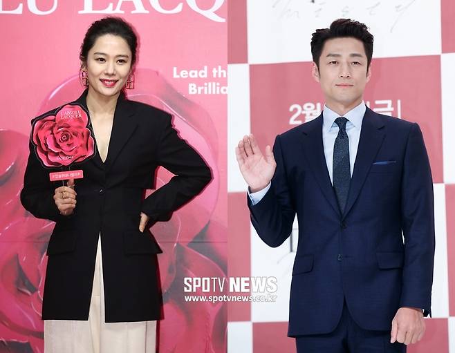 ▲ 배우 김현주(왼쪽), 지진희. ⓒ곽혜미 기자 ⓒ한희재 기자