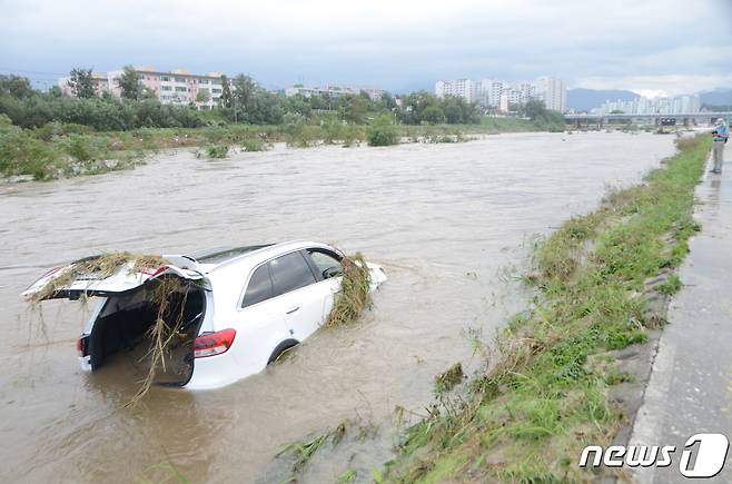 지난 2019년 폭우 당시 강원 강릉시 남대천 © News1 DB