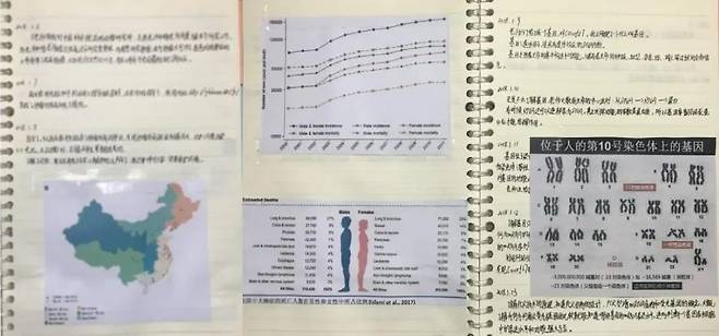 천 군의 실험기록본 /사진제공=전국청소년 과학기술대회 '온라인 전시실' 캡쳐