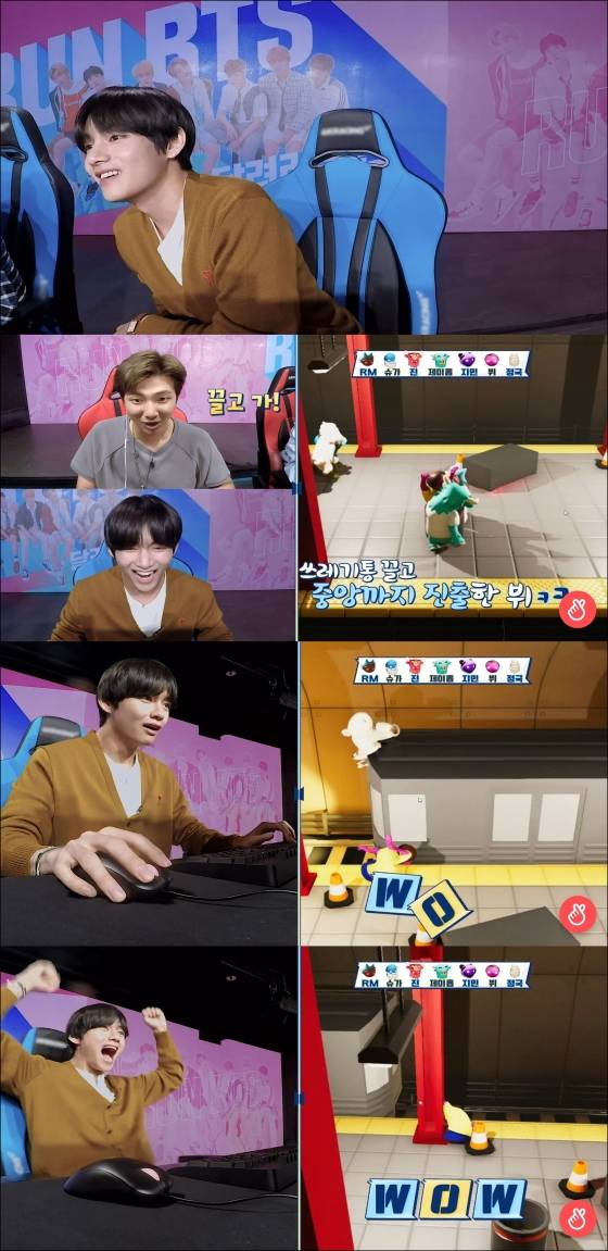 방탄소년단 뷔, '달려라 방탄'서 극적 한판승..놀라운 명장면 탄생