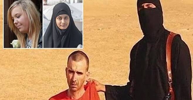 사진=IS 대원에게 살해당한 희생자 데이비드 헤인즈. 사진 위쪽은 왼쪽부터 헤인즈의 딸 배서니, 오른쪽은 IS 신부인 베굼