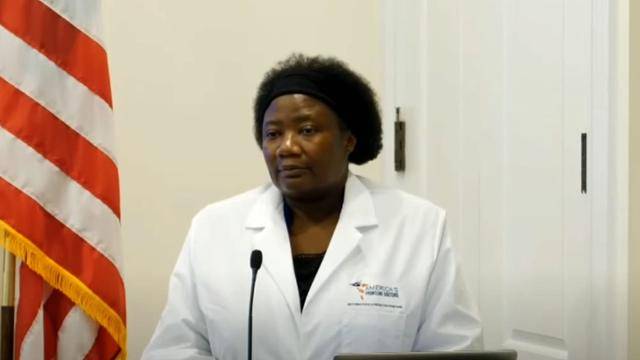 스텔라 이매뉴얼은 코로나 19 감염을 막기 위해 마스크를 쓸 필요가 없다고 주장한다. 유튜브 캡처