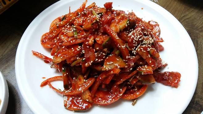 준치회무침