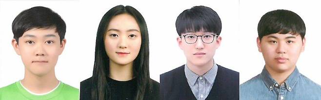 2020 국제화학올림피아드 한국대표단, (왼쪽부터) 박준하(대구과학고3), 이민정(대구과학고3), 전무겸(서울과학고3), 홍준하(서울과학고3) (과학기술정보통신부 제공) 2020.08.10 /뉴스1