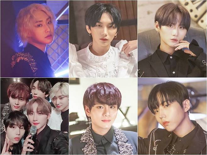 윗줄 왼쪽부터 시계방향으로 디코이 도선, 성우, 원신, 혁진, 정민, 단체 사진 (사진=롤링컬쳐원, 디코이 공식 페이스북)