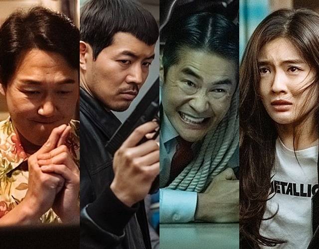 박성웅 이상윤 배정남 이선빈(왼쪽부터) 등 모든 승객들은 각자의 사연을 가지고 비행기에 탑승한다. /메가박스중앙플러스엠 제공