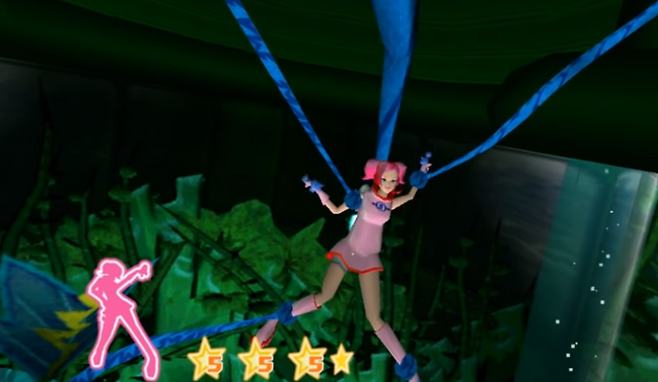 (줄기 공격을 피하다 보면 무사히 풀려나게 된다)