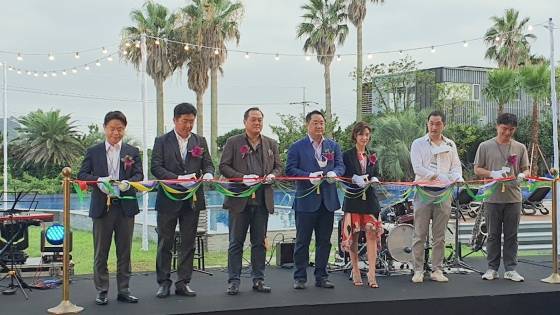 제주 더 그랜드 섬오름 호텔 커팅식 행사 전경