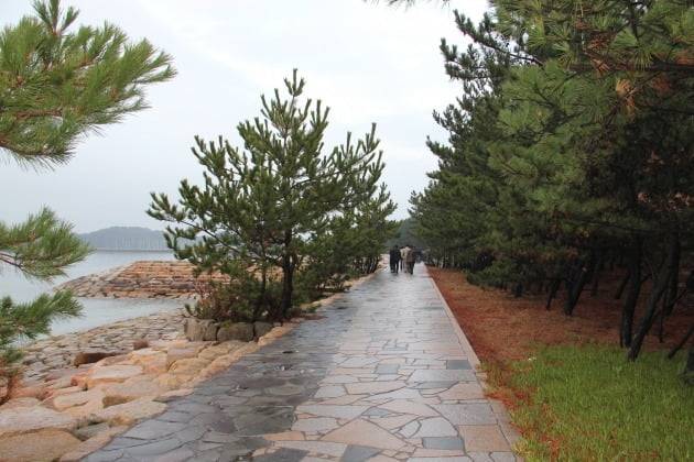 하카다만에 쌓은 일본의 '원구방루'. 사진=윤명철 동국대 명예교수·우즈베키스탄 국립 사마르칸트대 교수