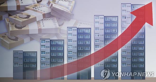 부동산 가격 상승 (PG) [김민아 제작] 일러스트