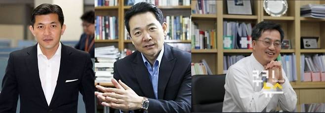 ▲홍정욱 전 의원(왼쪽부터), 장성민 세계와 동북아 평화포럼 이사장, 김동연 전 경제부총리.