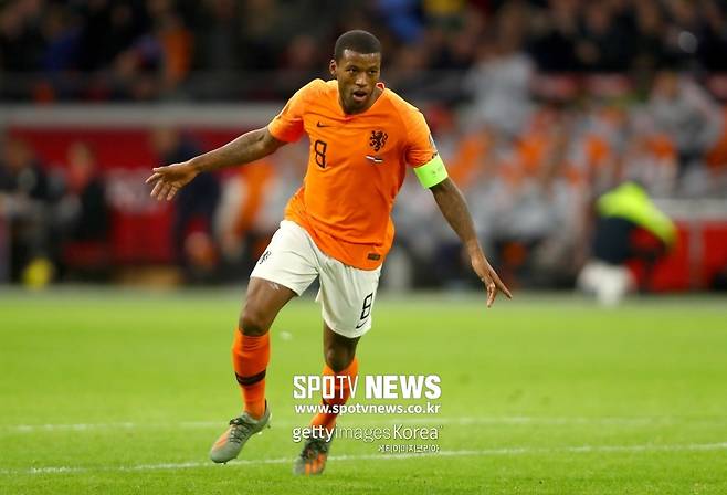 ▲ 조르지뇨 바이날둠은 네덜란드 대표팀에서 로날드 쿠만 감독의 핵심 선수 중 한 명이었다.