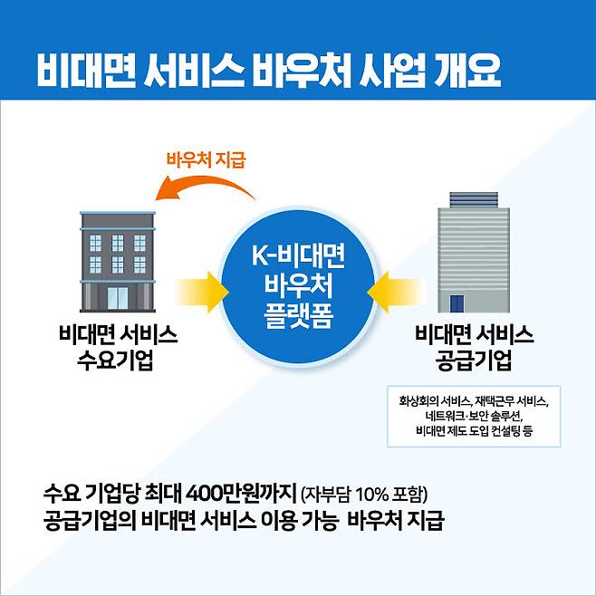 중기부 비대면 서비스 바우처 사업 개요 그림 = 중기부