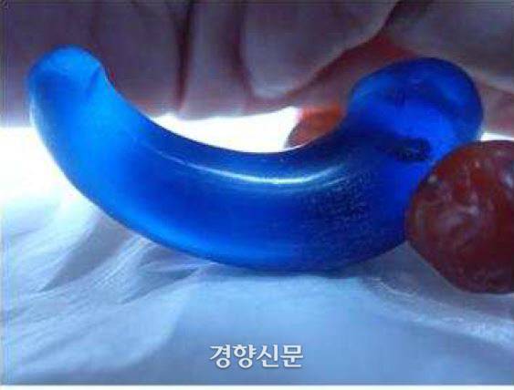 김해 양동리 322호분 출토 목걸이에서 보이는 굽은 옥.