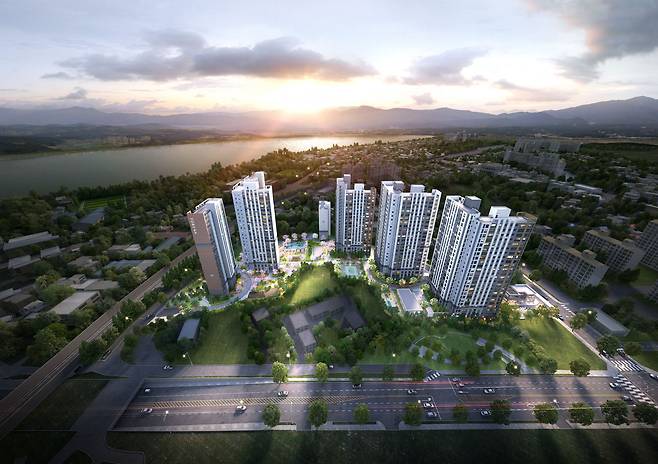 <사진=한화건설이 이달 분양하는 ‘포레나 양평’ 조감도>