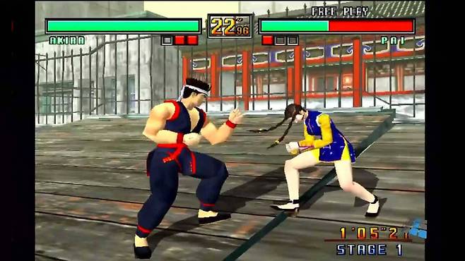 (최고의 게임 중 하나였던 버추어파이터3. 그 시절로 돌아갈 수만 있다면...)