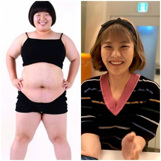 (권미진 다이어트 전후 모습)