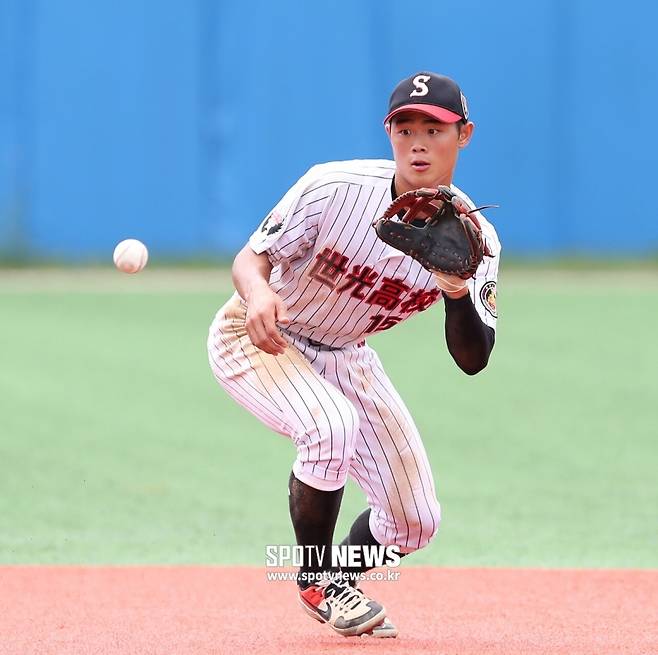▲ 세광고 내야수 이영빈 ⓒ한희재 기자