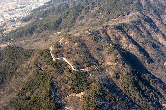 거창 거열산성 전경 [문화재청 제공. 재판매 및 DB 금지]