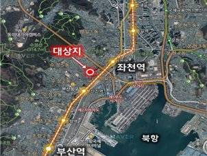 동구 좌천동 도시재생 뉴딜사업 위치도. 자료:부산시