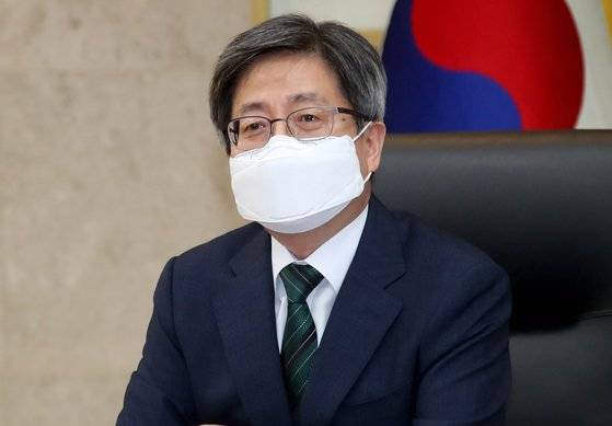 김명수 대법원장이 지난달 24일 제8차 사법행정자문회의를 주재하고 있다. [연합뉴스]