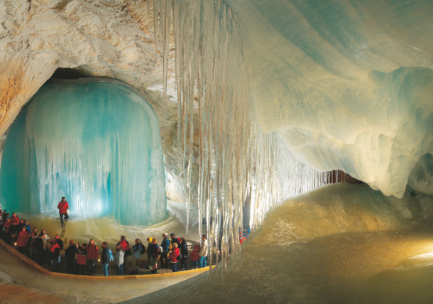 세계 최대 규모의 얼음동굴인 아이스리젠벨트. 오스트리아관광청 제공