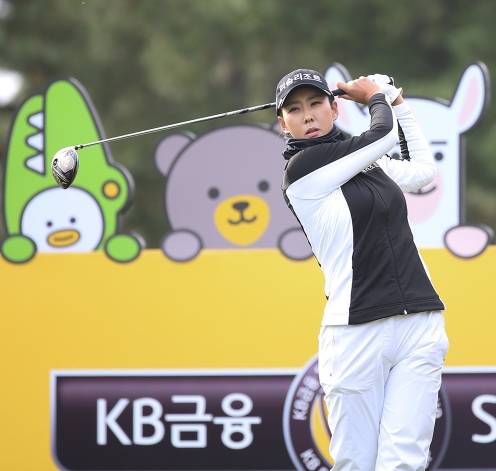 2020년 한국여자프로골프(KLPGA) 투어 메이저대회 KB금융 스타챔피언십에 출전한 홍진주 프로. 사진제공=KLPGA