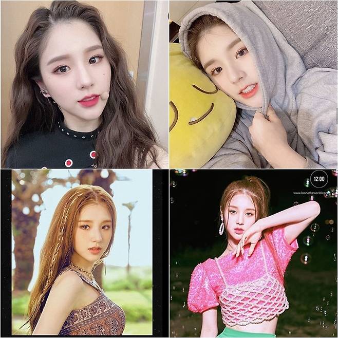 빠져드는 요정미모(사진=이달의 소녀 인스타그램)