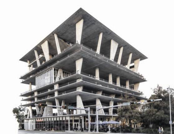 주차장 건물에 식당 및 주택, 촬영장과 공연장 등을 결합한 미국 로스앤젤레스 링컨 로드 주차장. [사진 각 건축사무소]