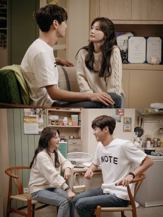 송하윤♥이준영, 달달 눈맞춤(사진제공 = MBC에브리원 새 드라마 '제발 그 남자 만나지 마요')