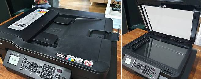 상단의 ADF 및 평판 스캐너로 다양한 복사 / 스캔 작업에 이용 가능