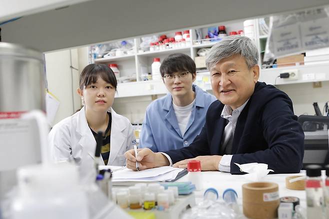 왼쪽부터 유효정 박사과정, 곽병은 석박사통합과정, 김도현 교수.[KAIST 제공]