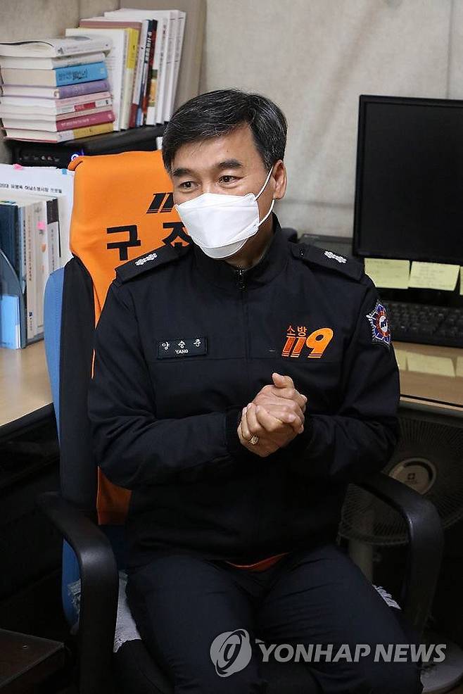 하남소방서 양승춘 구조대장 [경기도 제공. 재판매 및 DB 금지] gaonnuri@yna.co.kr